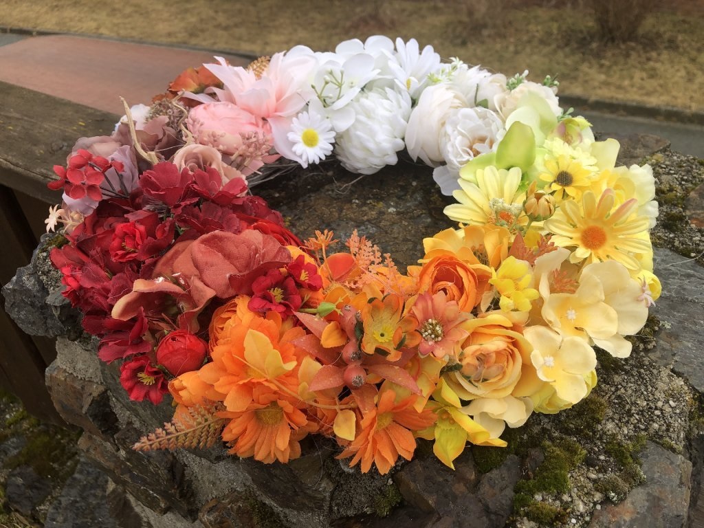 Podzimní dekorace na okno